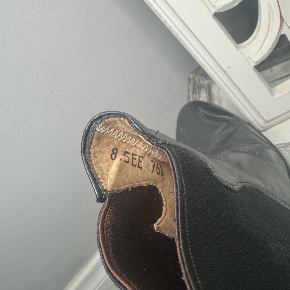 VINTAGE Western Pointed Toe Pull On Ankle Cowboy Boot Size 8.5EE Rodeo - Picture 16 of 16